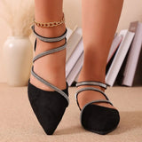 New black minimalist style sandals for summer 2026 pointed and comfortable casual women's sandals