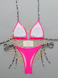 Halter Triangle String Bikinis 2026 Women Sexy Swimsuit Solid Brazilian Swimwear Female Bathers Bathing Swimming Swim Suit