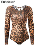 S - XXL With Cover Up Long Sleeve Leopard Printed Women Swimwear One Piece Swimsuit Female Padded Bather Bathing Suit Swim V7353