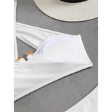 2026 Halter Cut Out High Waist Bikini Female Swimsuit Women Swimwear Two-pieces Bikini set Padded Bather Bathing Suit Swim V6256