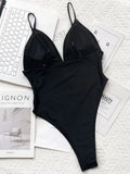 2025 Sexy Splicing Mesh See Through Female Swimwear One Piece Swimsuit Women High Cut Monokini Bathing Suit Swim Beach Wear
