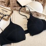MOYISU Sexy Wireless Minimizer Bra - Seamless Backless Bralette for Large Chest, Anti Sagging Front Closure Breathable Comfort
