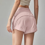 Women's High-Waisted Slimming Yoga Sports Shorts Summer Anti-Glare Three-Part Set with Two Pieces for Fitness And Exercise