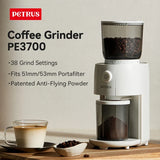Petrus Coffee Grinder With 38 Precise Settings Conical Burr Grinder For Espresso/Drip/Pour Over/Cold Brew/French Press PE3700