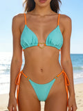 Triangle Thong Bikini 2026 Women Halter Swimsuit Solid Sexy Brazilian Swimwear Female Bathers Bathing Swimming Swim Suit Beach
