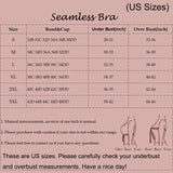Women's Deep V Seamless Wire-Free Bra Plus Size Solid Color 3/4 Cup Thin Bra Comfortable Push-up Bra Underwear