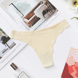 3Pcs/Set Women Panties Ultra-thin Thongs Female Underpants Seamless Underwear Sports Soft Solid Color Low Rise G-string