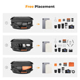K&F Concept 12L/10L Camera Sling Bag Waterproof Travel Photography Shoulder Bag For Canon Sony DSLR Camera Case Tripod Holder