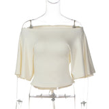 FDYOUI Sexy Short Sleeve Lace-up T-shirts Women 2026 Summer Diagonal Collar Corset Tops Streetwear Y2K Female Bandage T Shirt