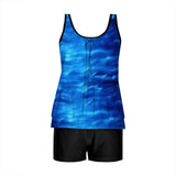 2026 Pinted Floral Tankini Two Pieces Swimsuit Women Vintage Swimwear Female Bathers Bathing Swimming Swim Suit Beachwear