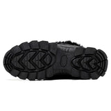 Winter Snow Boots  Women Waterproof Non-Slip Warm Northeast-Style Large Cotton Shoes, Ski , Fleece-Lined,  High-Top Cotton Boots
