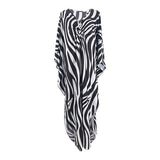 Sexy Zebra Printed V Neck Tunic Beach Cover Up Cover-ups Beach Dress Beach Wear Beachwear Beach Long Dress Female Women V4159