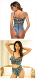 DEKA New Sexy Denim Bikini Set Beach Suit Split Blue Swimsuit Summer Jeans Shorts Female Short Women Two-piece Swimwear