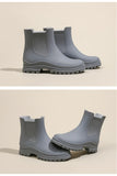 Rain Boots Women Garden Galoshes Waterproof Rubber Chelsea Boot Female Non-slip Rainshoes Fishing Water Shoes Botas Lluvia Mujer