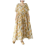 Long Dresses For Women Casual Summer Trendy Boho Style Pleated Cover Up Vestidos Daily Wear High Quality Elegant Maxi Dress