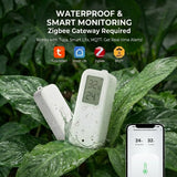 Zigbee Waterproof Temperature Humidity Sensor With Optional LCD Screen Smart Home Thermometer Hygrometer For Smart Life Tuya Z2M