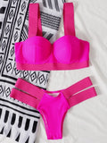 Leopard High Waist Bikini Push Up Bra Cup Bikinis 2026 Women Swimsuit Female Swimwear Two Piece Bikini Set High Cut Bathing Suit