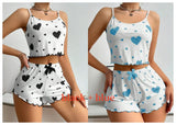 Women's Pajama Set 2 Piece Tank Top & Shorts Sleepwear