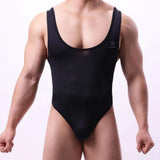 Solid Color Bodysuits Pure Desire Backless Deep V Suspenders Sleeveless Bodysuits Transparent Mesh Sexy Unisex Bodysuits B0IK