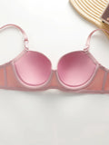 New Hot Selling Solid Color Daily 2-piece Set with Steel Rim push up Bra for Women Underwear Set J2611
