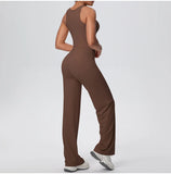 2PCS Yoga Set Women Tracksuit Nude Feeling Workout Sets Gym Clothes Push Up Fitness Running Sportswear Sport Straight tank suit