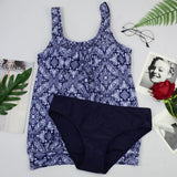 Women's Printed Boho Tankini Set High-Waist Two-Piece Swimsuit with Sexy Triangle Bottoms Stylish & Unique Summer Beach Swimwear