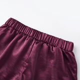 Women Casual Loose Summer Shorts Solid Color Elastic Waist Lace Trim Shorts for Daily Wear, Lounge