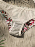 Hot Selling Women's Cute Rinted Pattern Underwear Set Gathering Push Ups Thin And Comfortable Close Fitting Bra Set A2134