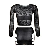 Long Sleeve See Through Tassel Beach Dress Women Sexy hollow Out Fishnet Fringe Cover Up Bodycon Rave Festival Outfit Set