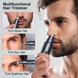 Nose Hair Trimmer Mini Portable Electric Nose Hair Clipper Rechargeable Automatic Shaving Nose Eyebrow Ear Painless Hair Remover
