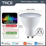TNCE Tuya gu10 E27 E14 WIFI or Zigbee, Dimmable Light LED lamps 2700-6500k Bulb, Smart Life, Voice With Alexa Google Home alice