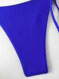 Triangle Halter String Thong Bikinis 2026 Women Sexy Swimsuit Solid Heart Swimwear Female Bathers Bathing Swimming Swim Suit