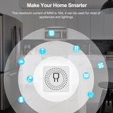 16A Wifi /Zigbee 3.0 Mini Smart DIY Switch 2 Way Control Smart Home Relay Automation Breaker Works With Alexa Google Home