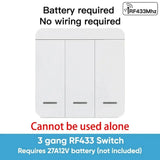 TNCE Tuya Dimmer wifi rf433 EU/US, Neutral wire Light Wall Switch remote Controllor, Smart Life APP, Voice for Google Home Alexa