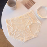 Girls' comfortable underwear cotton inseam mid-waist briefs for women