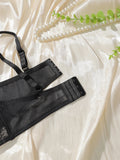 Women's embroidered lace plus size bra with steel ring gathering push up underwear suitable for full figured women MR2679