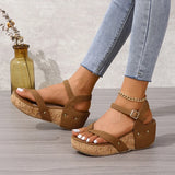 Chunky Platform Clip-Toe Sandals for Women Summer Rivet High Heel Sandal for Ladies Fashion Outdoor Anti-Slip Sandalias Mujer