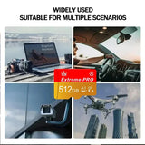 Original High speed Micro Tf Sd Card 512GB 256GB 128GB Memory Cards High Speed Sd Flash Card V30 Memory Card For Phone Laptop
