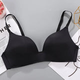 Women's Bras Sexy Lace Half Cup Push Up French Style Lingerie Solid Soft Deep V Top Breathable Comfortable Closure Thin Bralette