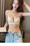 MOYISU Desire Triangle Cup Women Summer Thin Small Chest Gathered To Show A Large Pair of Breast Anti-sag No Underwire Bra Women