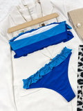 2026 Sexy Bikini Bandeau Women Swimwear Swimsuit Push Up Patchwork Ruffle Bikinis Set Bathing Suit Beach Bikini Female Banadores
