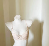 French Inspired Minimiser Bra Women Sexy Lingerie Set Large Chest Support Thin Comfort Half Cup Soft Underwire Anti Sagging