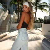 FDYOUI Deep V-neck Lace Patchwork Corset Top for Women 2026 Summer Sexy Off Shoulder Backless T-shirt Ladies Skinny Crop Tops