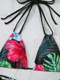 Halter String Floral Bikini 2026 High Waist Swimsuit Women Padded Swimwear Female Bathers Bathing Swimming Swim Suit Beachwear