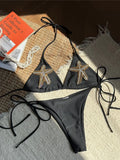Sparkling Star Halter High Cut Leg Bikini Female Swimsuit Women Swimwear Two-pieces Bikini set Bather Bathing Suit Swim K7105