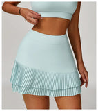 Pleated Tennis Skirt for Women with Pocket Shorts Women's High Waisted Wrapped Around Tummy Control Athletic Golf Yoga Skorts