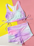 Tie Dye Female Swimsuit High Waist Bikini Women Swimwear Two-pieces Bikini Set Yoga Bikinis 2025 Bathing Suit Swim Sport Wear