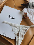 Tanga Dentelle Française Noël Pure Desire Transparent Fente Haute Sans Retirer Érotique T Pant Confort Taille S-XL MOYISU AB