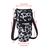 40oz Neoprene Water Bottle Carrier Bag For Stanley Quencher Cup Sleeve with Adjustable Shoulder Strap Water Bottle Holder Pouch