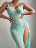 Lace See Through Sexy Lingerie Women Erotic Babydolls Nightdress Sexy Slim Dresses Female Exotic Chemises